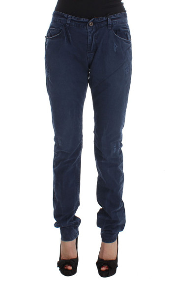 Costume National Blue Cotton Blend Denim Jeans Costume National Blue Cotton Blend Denim Jeans