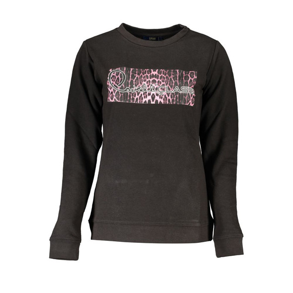Black Cotton Sweater CA-26715 Black Cotton Sweater CA-26715