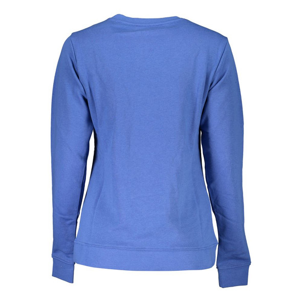 Cavalli Class Blue Cotton Sweater CA-26750 Cavalli Class Blue Cotton Sweater CA-26750