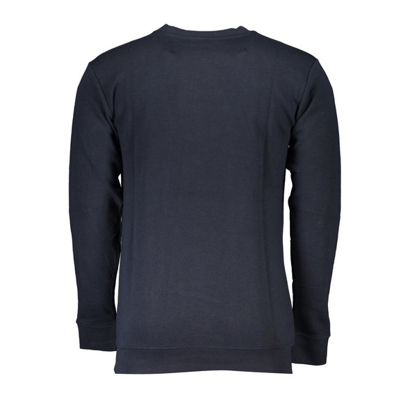 Cavalli Class Blue Cotton Sweater CA-26757 Cavalli Class Blue Cotton Sweater CA-26757
