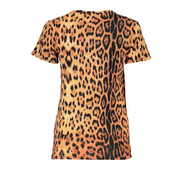 Cavalli Class Orange Cotton Tops & T-Shirt Cavalli Class Orange Cotton Tops & T-Shirt