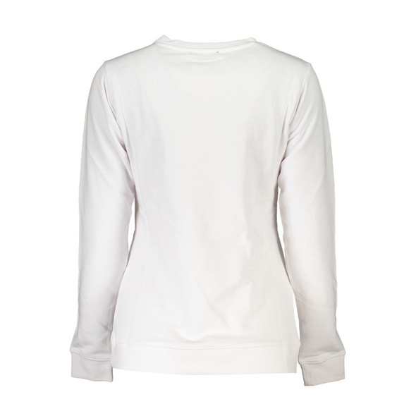 Cavalli Class White Cotton Sweater CA-26780 Cavalli Class White Cotton Sweater CA-26780