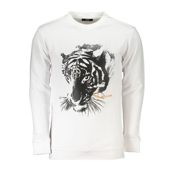 White Cotton Sweater CA-26807 White Cotton Sweater CA-26807
