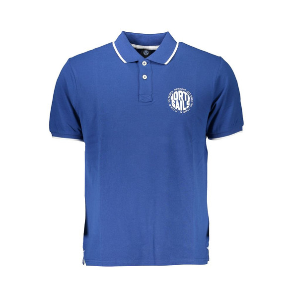 North Sails Blue Cotton Polo Shirt North Sails Blue Cotton Polo Shirt