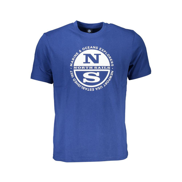 North Sails Blue Cotton T-Shirt NO-27284 North Sails Blue Cotton T-Shirt NO-27284