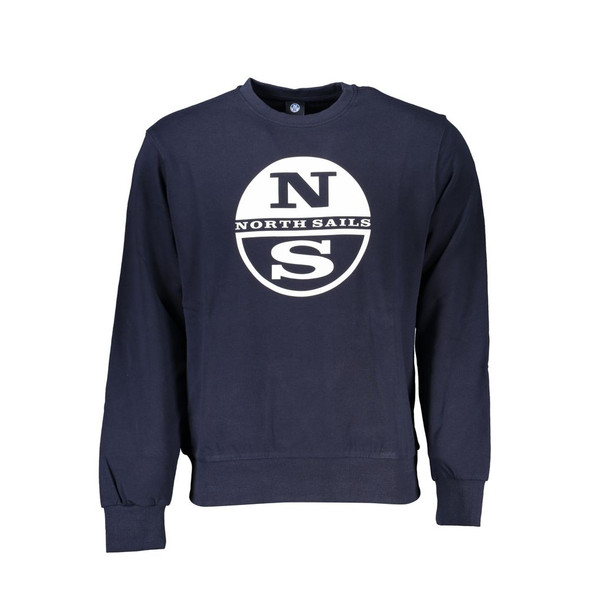 North Sails Blue Cotton Sweater NO-27288 North Sails Blue Cotton Sweater NO-27288
