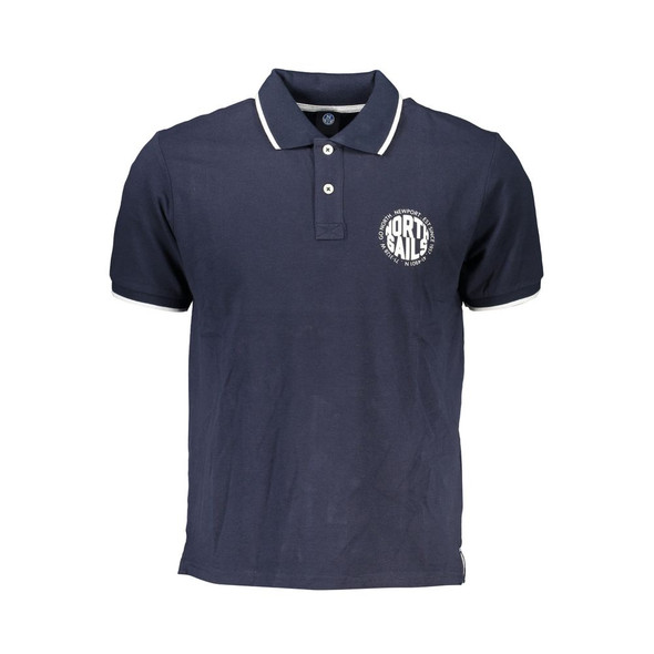 North Sails Blue Cotton Polo Shirt NO-27309 North Sails Blue Cotton Polo Shirt NO-27309