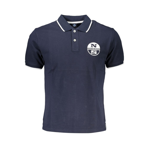 North Sails Blue Cotton Polo Shirt NO-27343 North Sails Blue Cotton Polo Shirt NO-27343