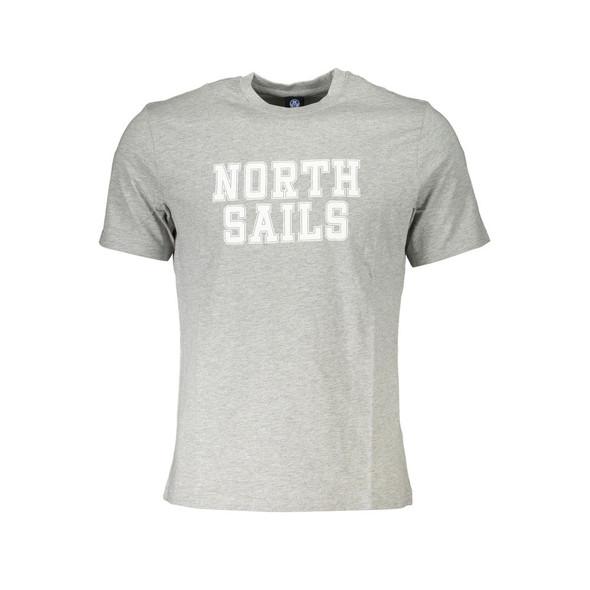 North Sails Gray Cotton T-Shirt North Sails Gray Cotton T-Shirt