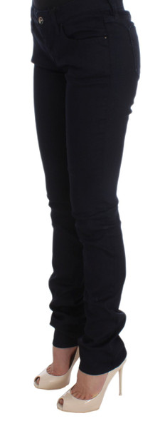 Costume National Blue Cotton Blend Slim Fit Jeans Costume National Blue Cotton Blend Slim Fit Jeans