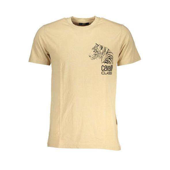Beige Cotton T-Shirt CA-28489 Beige Cotton T-Shirt CA-28489