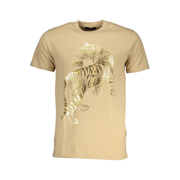Beige Cotton T-Shirt CA-28490 Beige Cotton T-Shirt CA-28490