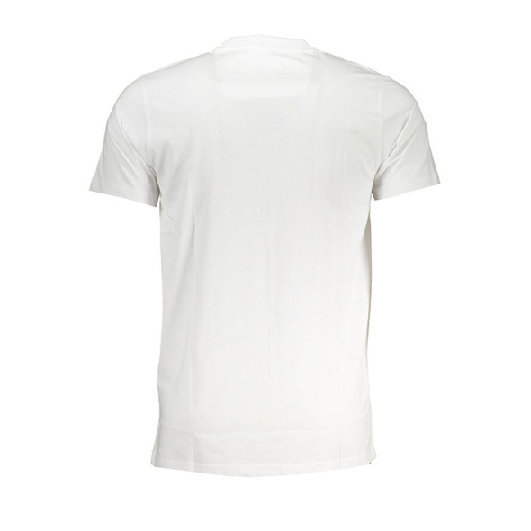 Cavalli Class White Cotton T-Shirt CA-28606 Cavalli Class White Cotton T-Shirt CA-28606
