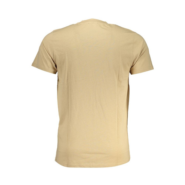 Beige Cotton T-Shirt CA-28603 Beige Cotton T-Shirt CA-28603