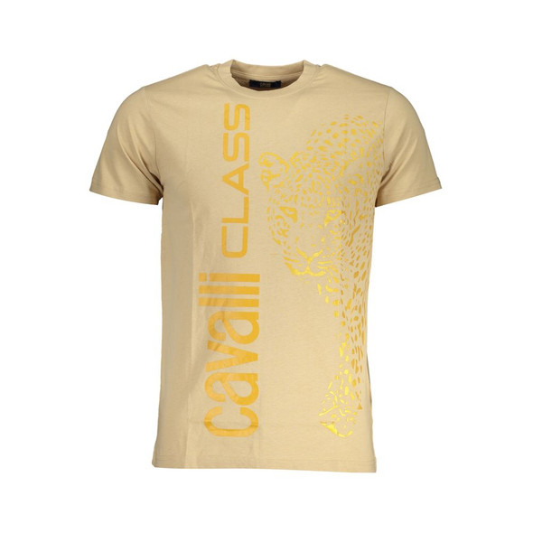 Beige Cotton T-Shirt CA-28624 Beige Cotton T-Shirt CA-28624