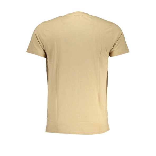 Beige Cotton T-Shirt CA-28624 Beige Cotton T-Shirt CA-28624