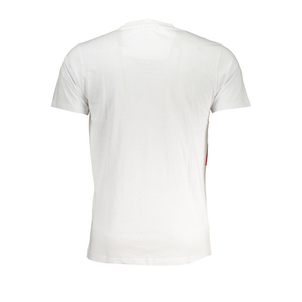 Cavalli Class White Cotton T-Shirt CA-28627 Cavalli Class White Cotton T-Shirt CA-28627