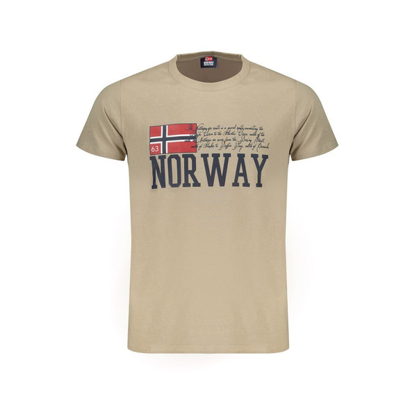 Norway 1963 Beige Cotton T-Shirt NO-29195 Norway 1963 Beige Cotton T-Shirt NO-29195