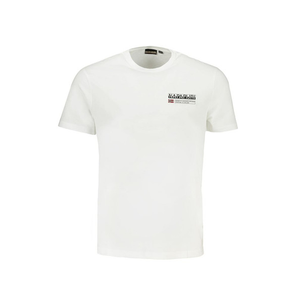 Napapijri White Cotton T-Shirt Napapijri White Cotton T-Shirt