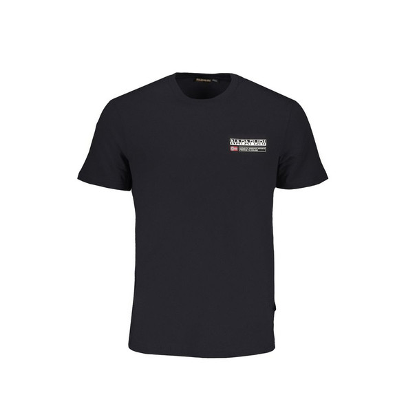 Napapijri Black Cotton T-Shirt Napapijri Black Cotton T-Shirt