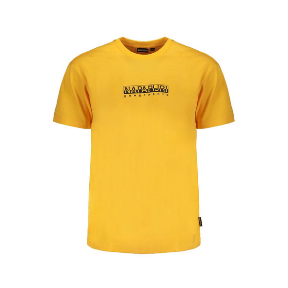 Napapijri Orange Cotton T-Shirt Napapijri Orange Cotton T-Shirt