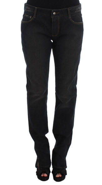 Blue Wash Cotton Boyfriend Jeans Blue Wash Cotton Boyfriend Jeans