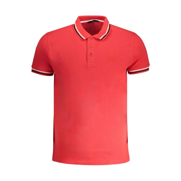 Red Cotton Polo Shirt CA-30277 Red Cotton Polo Shirt CA-30277