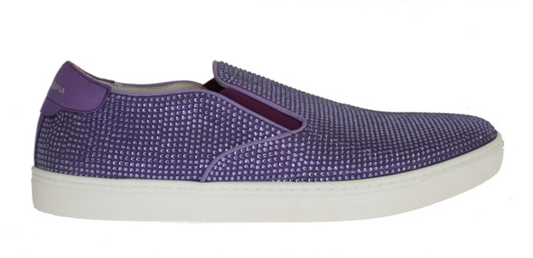 Purple Strass Canvas Logo Sneakers Purple Strass Canvas Logo Sneakers