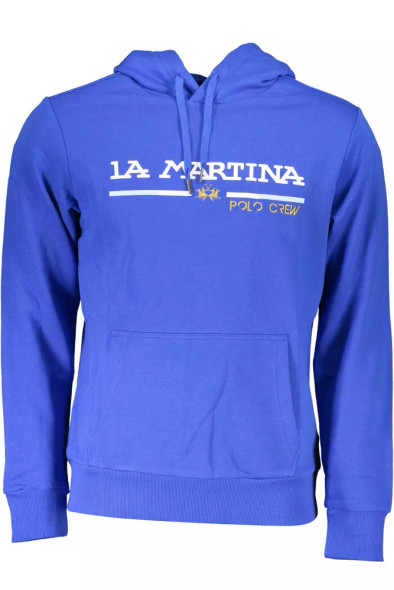 Chic Blue Embroidered Hooded Sweatshirt Chic Blue Embroidered Hooded Sweatshirt