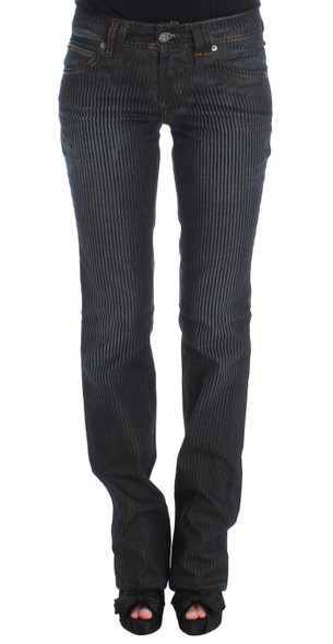 Blue Wash Cotton Blend Slim Fit Bootcut Jeans SIG30194 Blue Wash Cotton Blend Slim Fit Bootcut Jeans SIG30194
