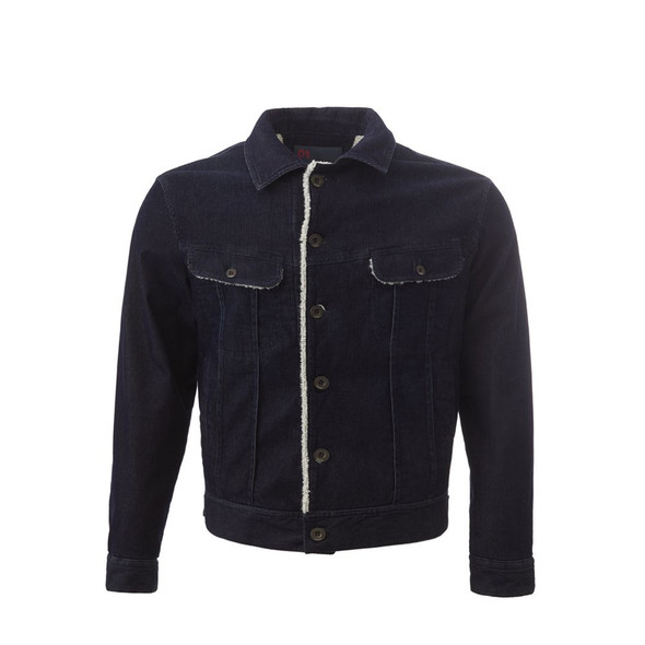 Lardini Blue Cotton Jackets & Coat Lardini Blue Cotton Jackets & Coat