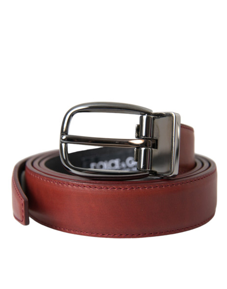 Brown Leather Silver Metal Buckle Belt Men Brown Leather Silver Metal Buckle Belt Men