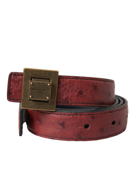 Dolce & Gabbana Brown Leather Square Metal Buckle Belt Dolce & Gabbana Brown Leather Square Metal Buckle Belt