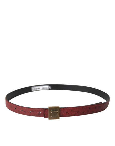 Dolce & Gabbana Brown Leather Square Metal Buckle Belt Dolce & Gabbana Brown Leather Square Metal Buckle Belt