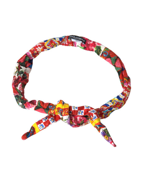 Multicolor Carretto Print Waist Belt Multicolor Carretto Print Waist Belt