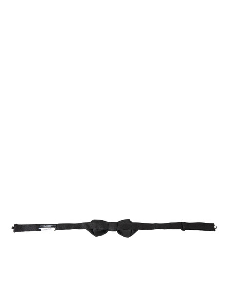 Black Silk Adjustable Neck Men Bow Tie Black Silk Adjustable Neck Men Bow Tie