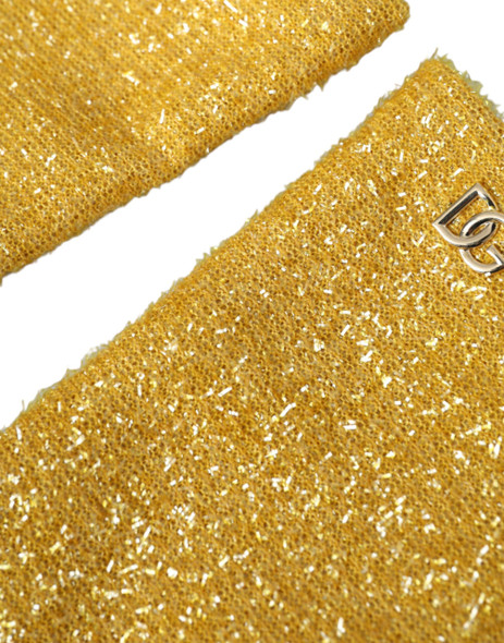 Gold Lurex Fantasia Mid Arm Length Gloves Gold Lurex Fantasia Mid Arm Length Gloves