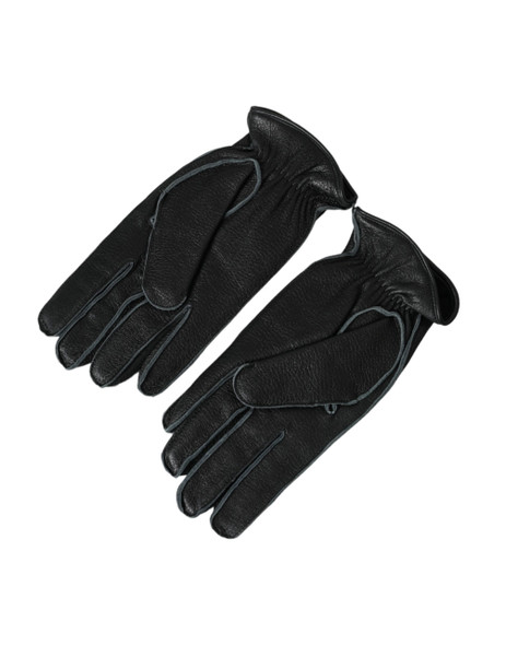 Black Deer Leather Wrist Length Gloves Black Deer Leather Wrist Length Gloves