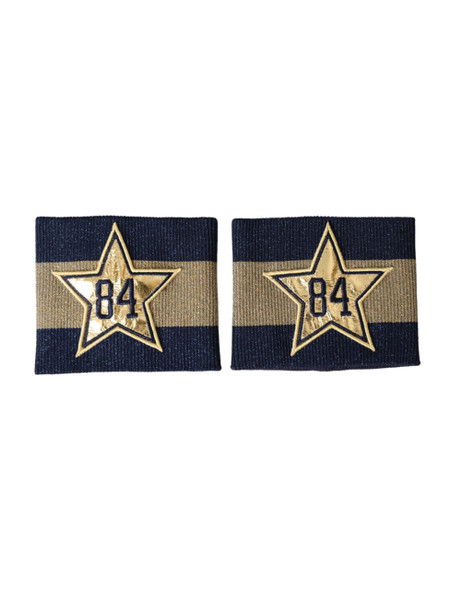 Black Gold Logo Star 84 Viscose Wristband Black Gold Logo Star 84 Viscose Wristband