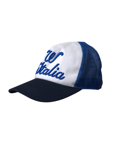 Blue White Black Italia Mesh Baseball Hat Blue White Black Italia Mesh Baseball Hat