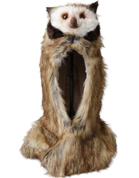 Dolce & Gabbana Brown Owl Faux Fur Whole Head Cap Hat Dolce & Gabbana Brown Owl Faux Fur Whole Head Cap Hat