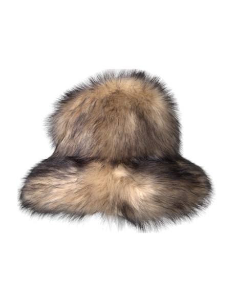 Dolce & Gabbana Brown Faux Fur Modacrylic Fedora Hat Dolce & Gabbana Brown Faux Fur Modacrylic Fedora Hat
