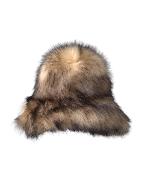 Dolce & Gabbana Brown Faux Fur Modacrylic Fedora Hat Dolce & Gabbana Brown Faux Fur Modacrylic Fedora Hat
