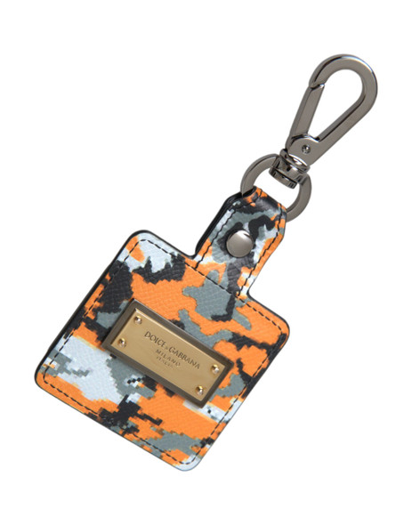 Multicolor Camouflage Print Leather Logo Metal Airpods Case Multicolor Camouflage Print Leather Logo Metal Airpods Case