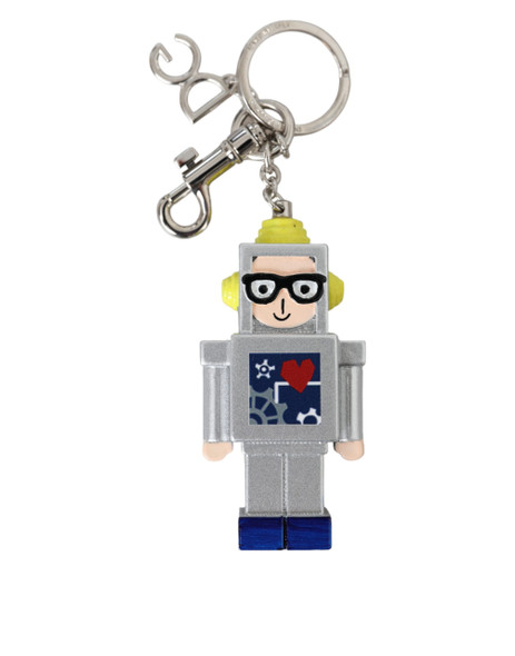 Dolce & Gabbana Multicolor Astronaut Space Metal Logo Keyring Keychain Dolce & Gabbana Multicolor Astronaut Space Metal Logo Keyring Keychain