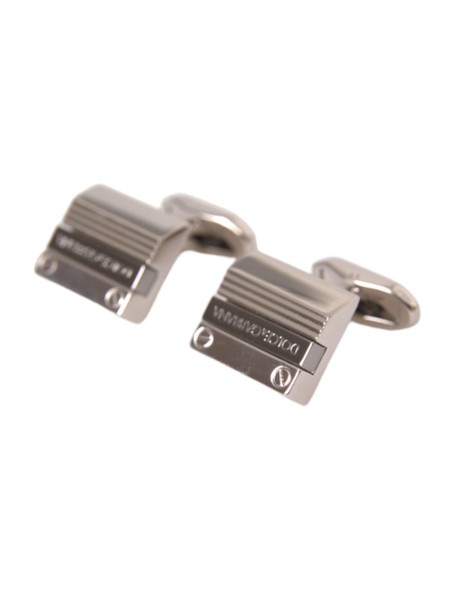 Silver Plated Metal Brass DG Logo Pin Cufflinks Silver Plated Metal Brass DG Logo Pin Cufflinks