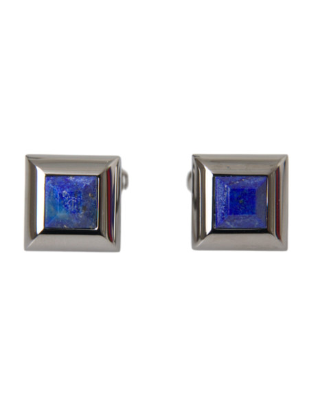Silver Plated Brass Pin Crystal Cufflinks Silver Plated Brass Pin Crystal Cufflinks