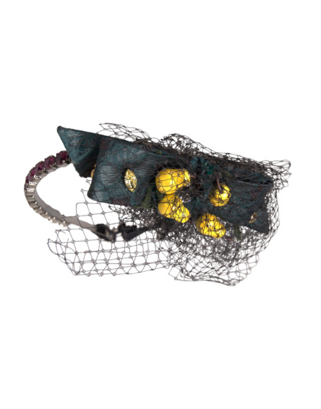 Black Lemons Sicily Purple Crystal Net Headband Diadem SMY10232 Black Lemons Sicily Purple Crystal Net Headband Diadem SMY10232