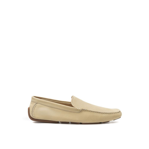 Beige Leather Moccassin Beige Leather Moccassin