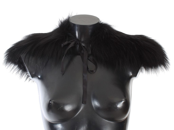 Black Fox Fur Collar Scarf Black Fox Fur Collar Scarf